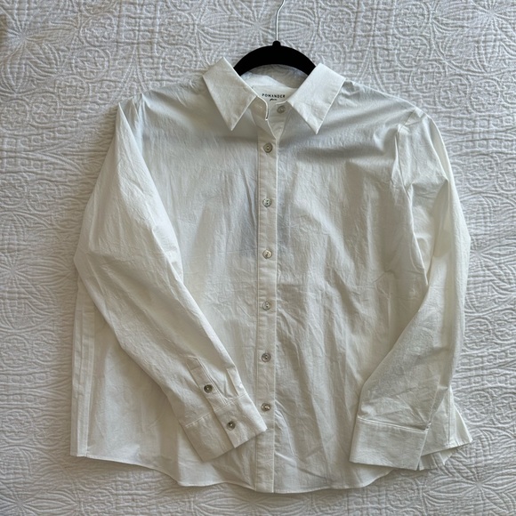Tuckernuck Pomander Place Jade Pleated Button Down - Picture 4 of 7